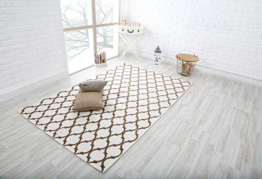 FAR TWO fehér/bézs marokkói mintás szőnyeg